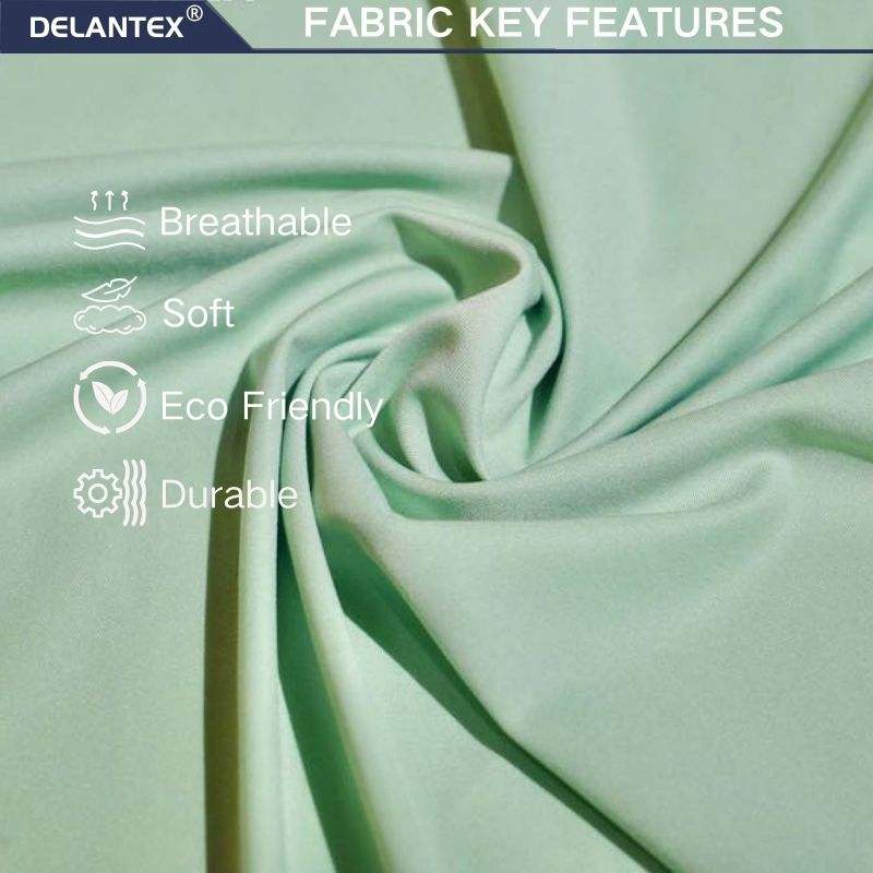 Delantex High Quality 4-Way Stretch 88% Polyester 12% Spandex Elastane Back for Girls' Activewear and Swimwear Free Sample