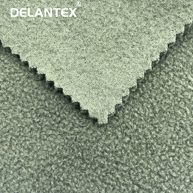 Delantex Anti Pill Knitted Textile Directly Factory Double Face Polar Fleece Fabric