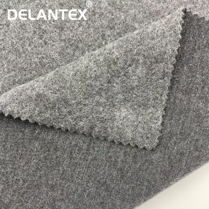 Delantex High Performance 240GSM for Hoodie Garment Felpa China Single Sided Brushed Fabric