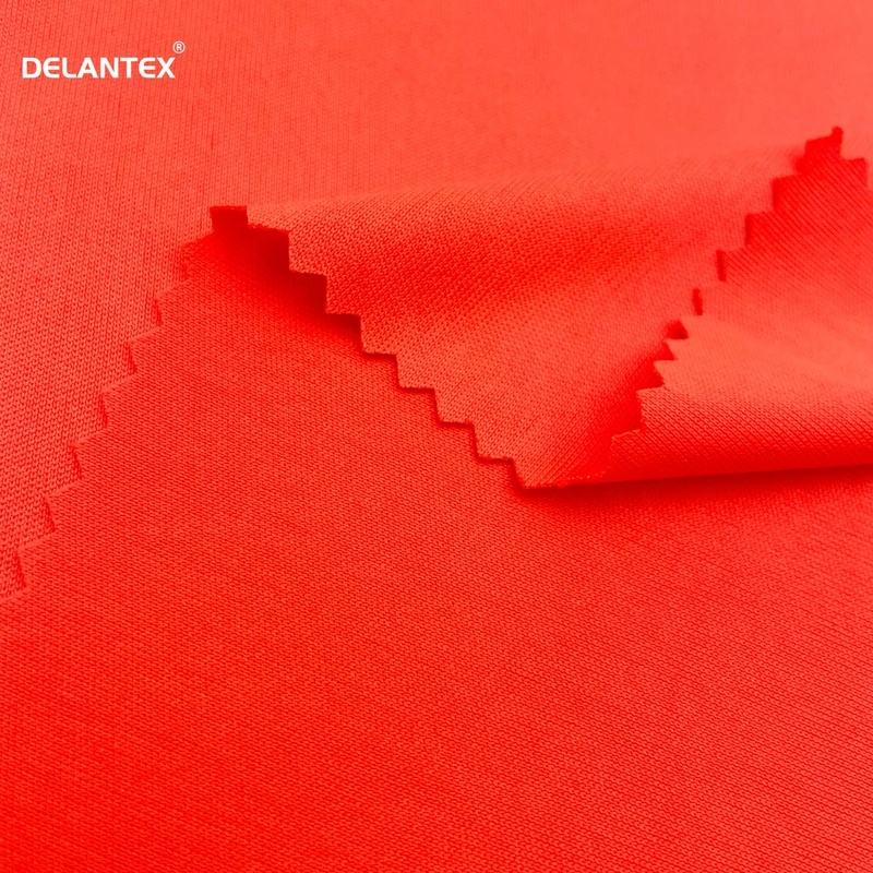 Delantex Bombay Stretch Microfiber Yarn Stretchy Moisture Wicking Breathable 100 Polyester Interlock Fabric Free Sample
