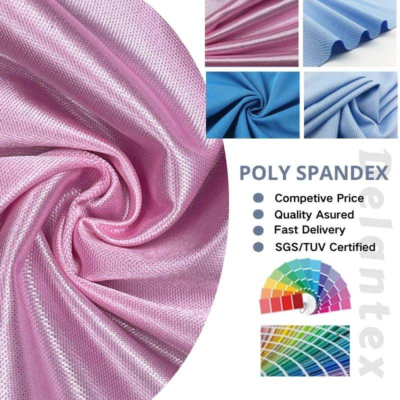 DELANTEX 100% Polyester 160gsm 155cm Football Jersey Fabric Material Pinhole Mesh Fabric Sublimation Sportswear Fabric