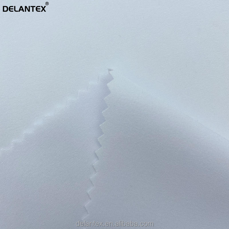 Delantex Bleached 100D Four-way Stretch White Woven Knitted Sublimation Fabric for Uniform Free Sample
