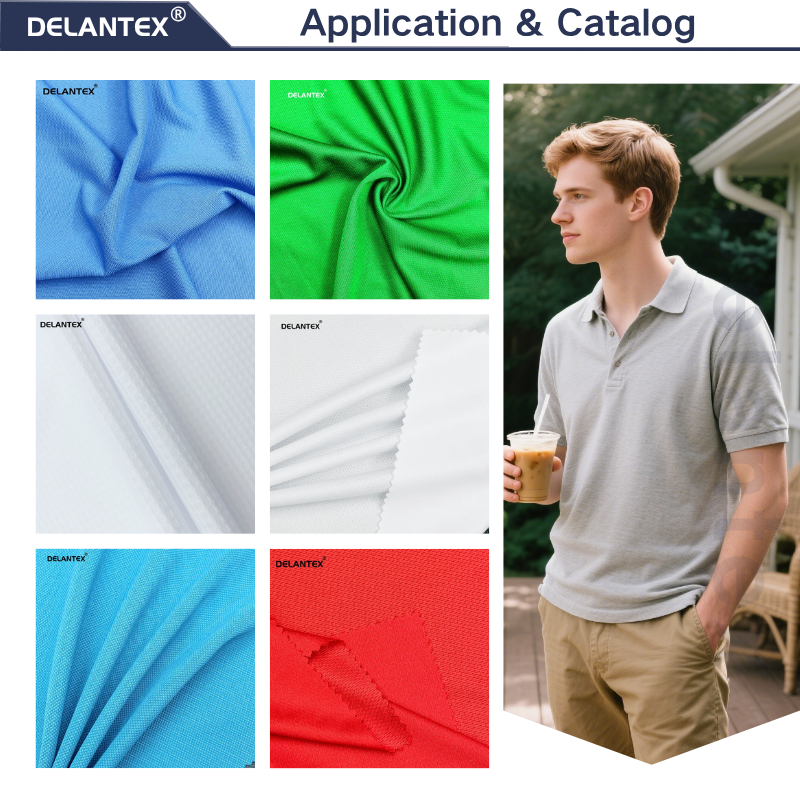 Delantex Breathable Men's Sports Quick Drying T-shirt Fabric Sublimation Bird Eyes Dry Fit Fabric 175cm 200gsm
