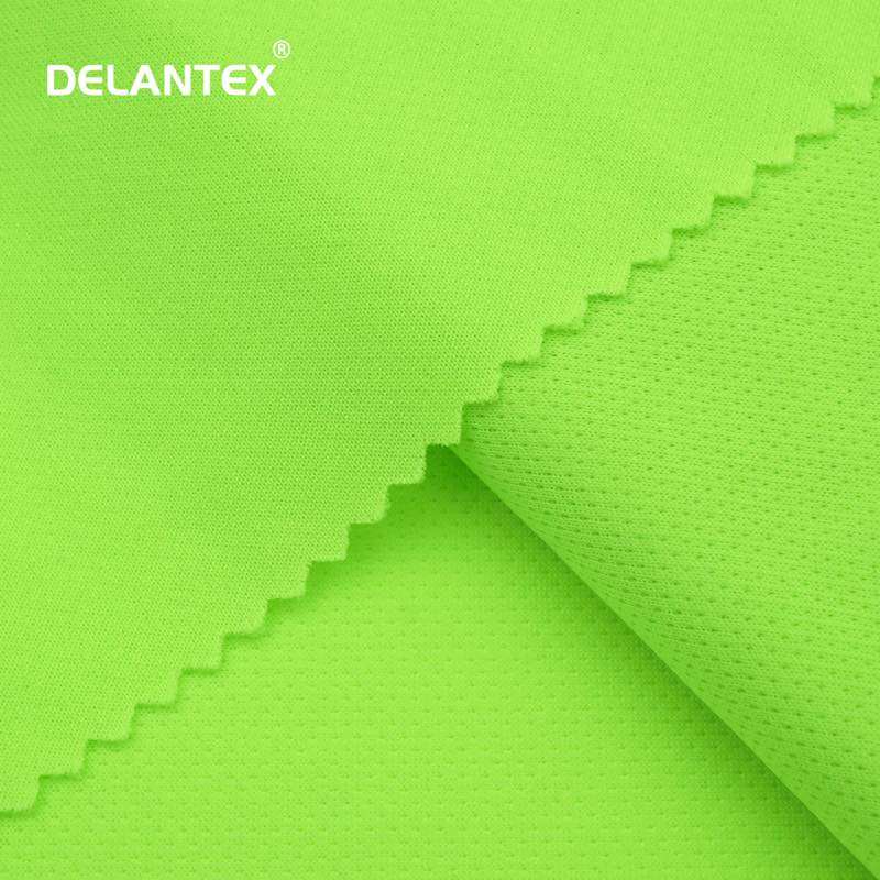 Delantex 100 Polyester Bird Eye Knitting Dot Mesh Fabric for Sports Wear Dry Fit Sportswear Fabric Free Sample