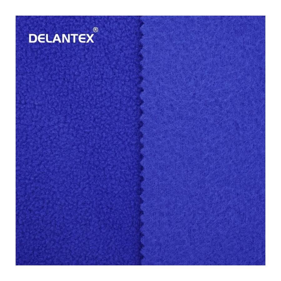 Delantex Wholesales Two Sided Anti Pilling Fabric Knitted Fabric 100% Polyester Brushed Polar Fleece Fabric