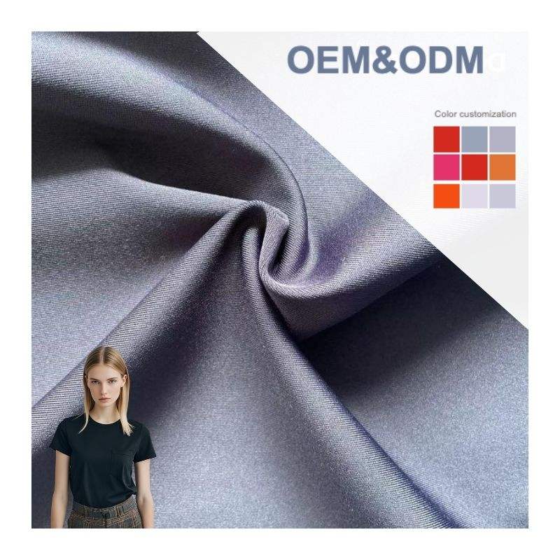 Delantex Hot Sale Promotion Black Polyester Spandex Stretch Interlock Fabric 280gsm for Sell to American Market