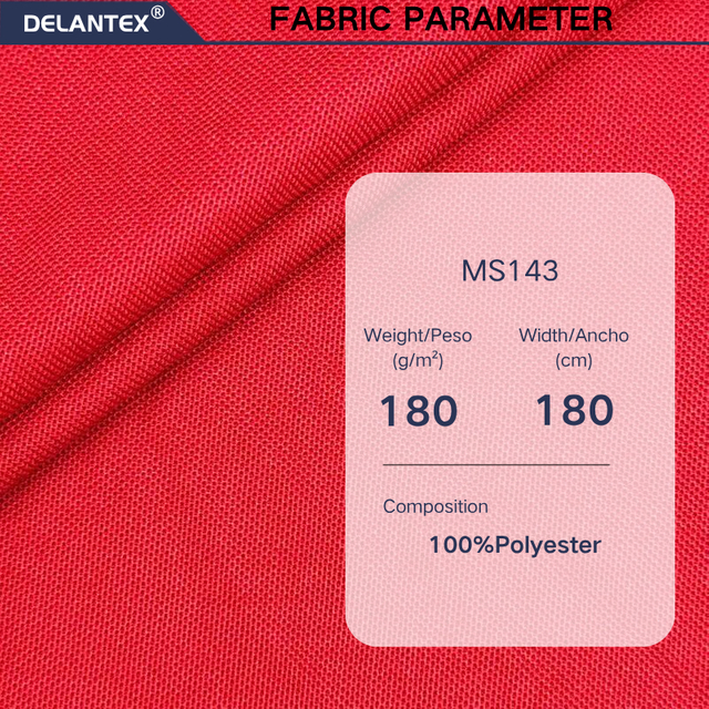 Delantex Breathable Men's Sports Red Fabric for Football Shirts Pique 180cm 180gsm 100% Polyester