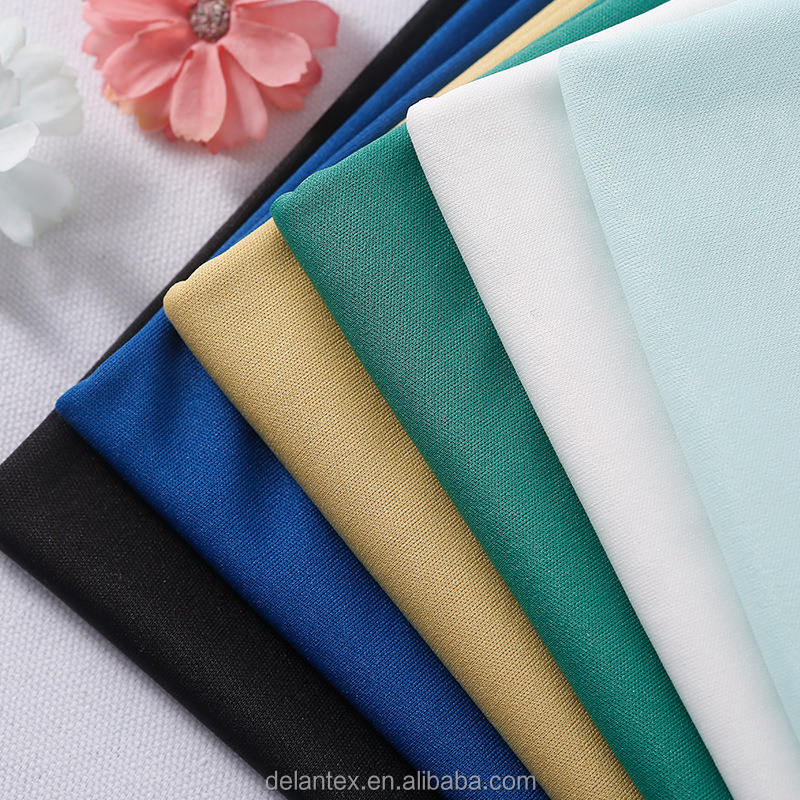 High-Quality 100d/144f 100% Polyester Weft Knitted Interlock Fabric