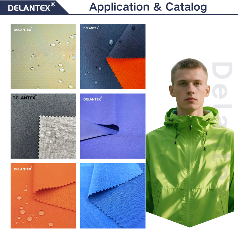 Delantex 4way Stretch Fabric Polar Fleece Soft Shell Warm Bonded Softshell Fabric for Custom Outdoor Work Wear