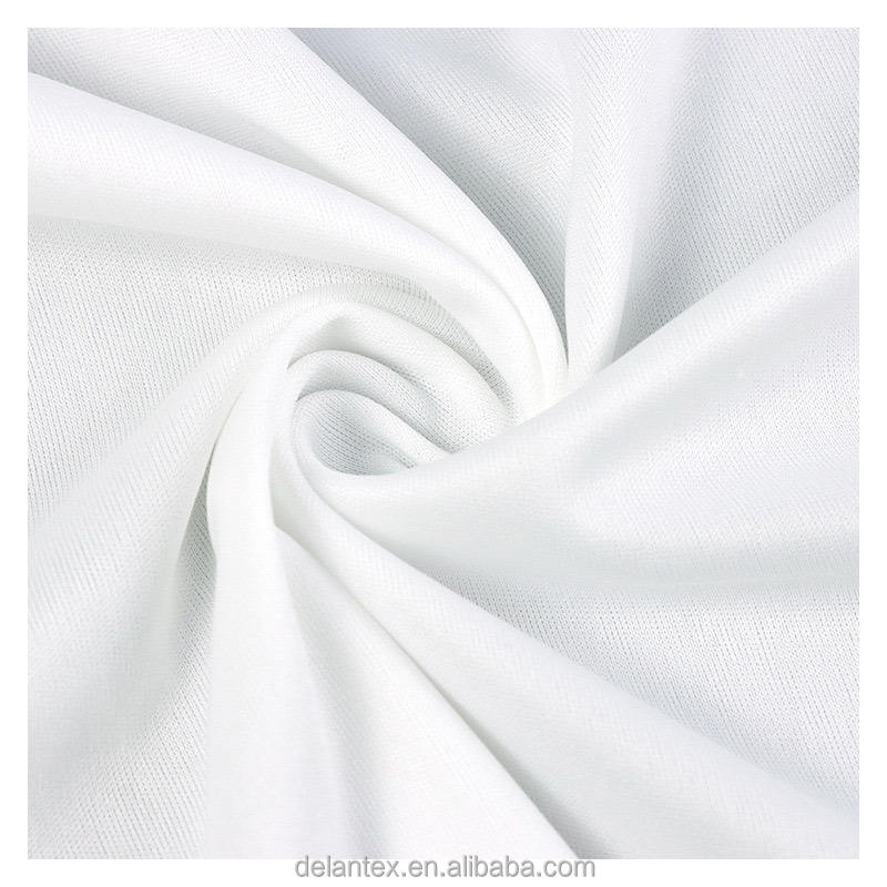 100% Polyester Interlock Sublimation White Fabric Rolls for Lining Outdoor Girls' Diapers