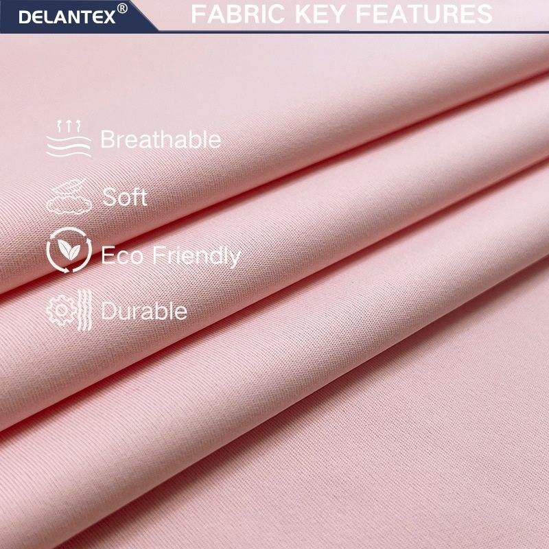 Delantex Sportswear Jersey Knit 220gsm 168cm 82Poly 18Span Moisture-Wicking Gym & Running Fabric Free Sample