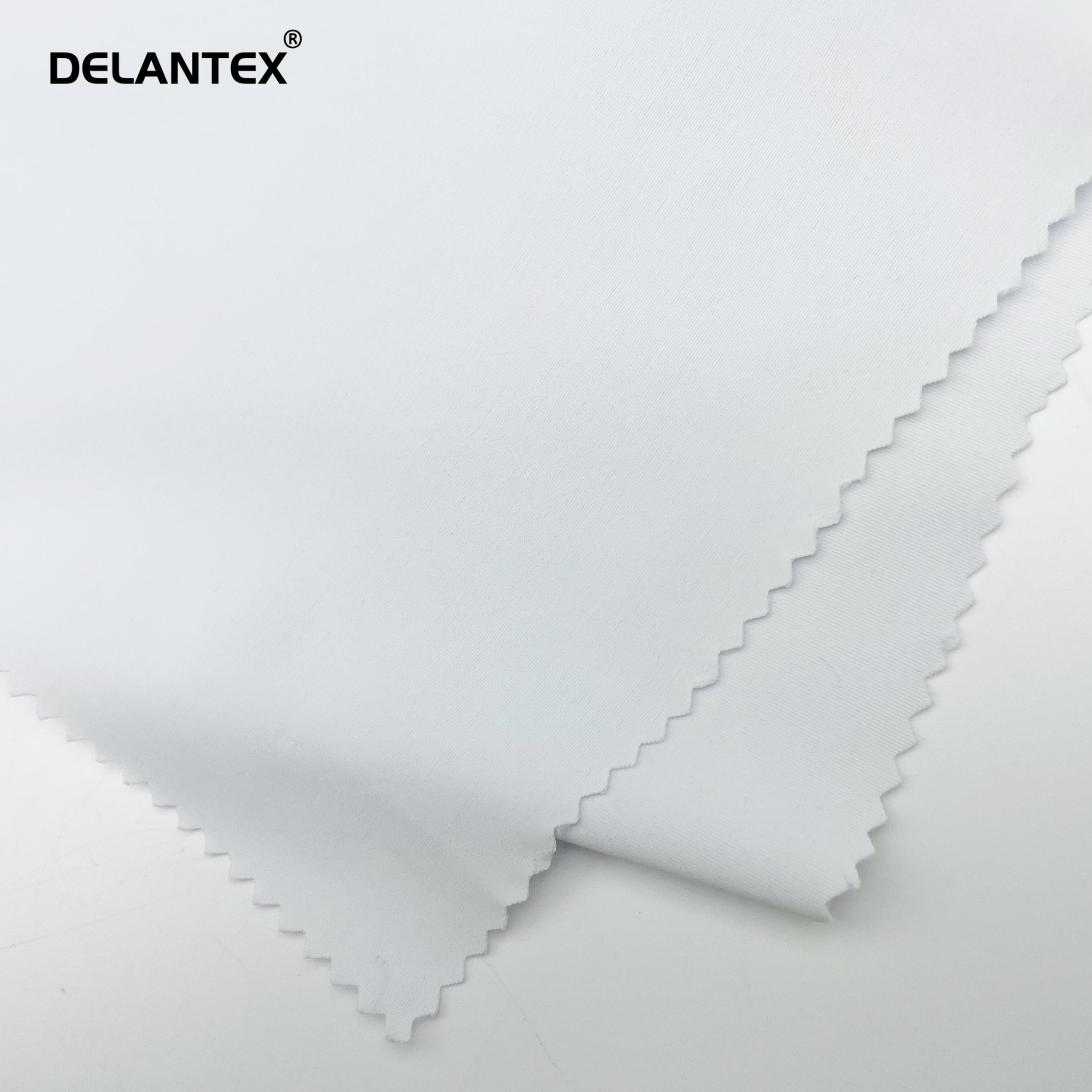 Delantex 50D 40 Polyester Spandex Double Knit Interlock Fabric Anti-Yellow Breathable Sublimation Print for Swimwear Yoga Wear Free Sample