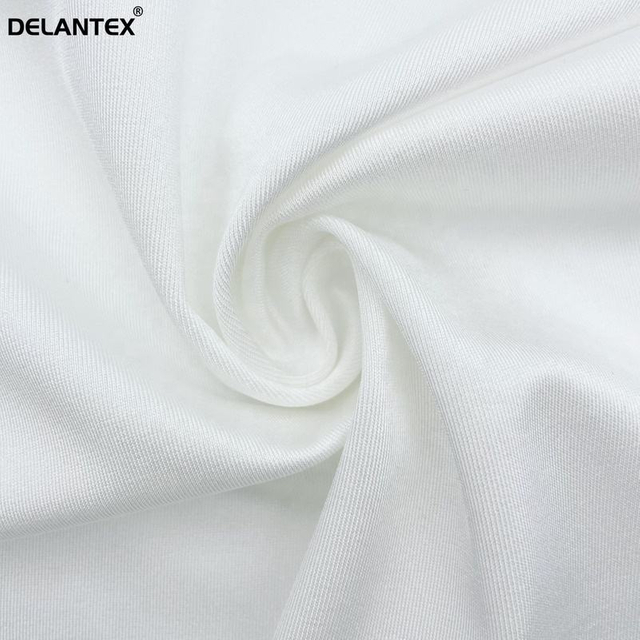 Delantex China Garment 200GSM Knitted Stretch Polyester Shinny Spandex Fabric for Polyester Sublimation Free Sample