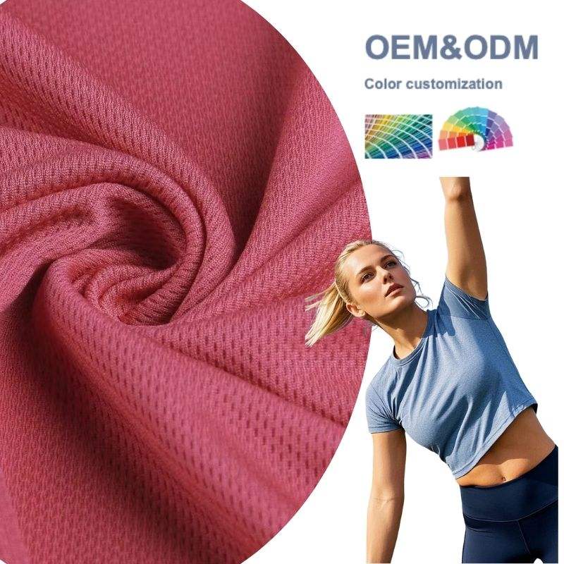Delantex Micro Pique Fabric Birdseye Mesh T-Shirt Material for Outdoor Garments Slim Maiky Plus Tejidos Fabric Free Sample