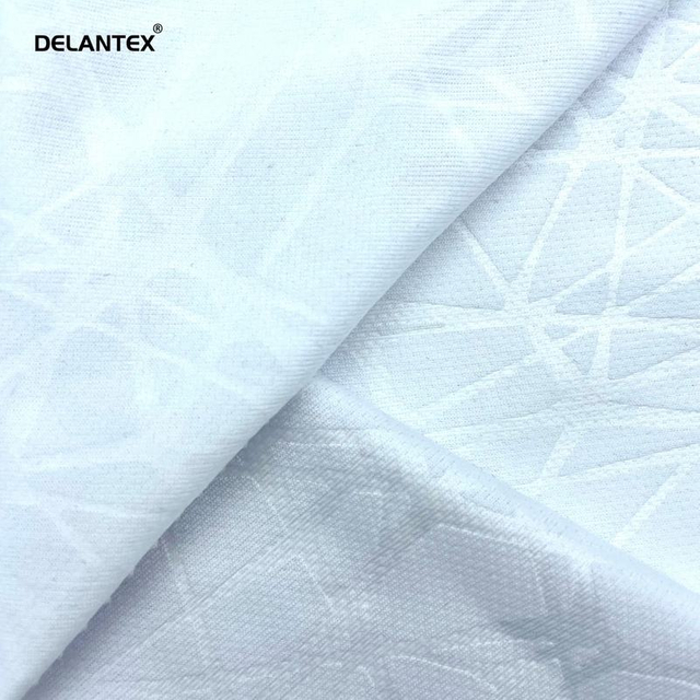 Delantex Wholesale Embossed Dot Mesh Fabric Dry Fit Sport Shirt Fabric Supplier Free Sample