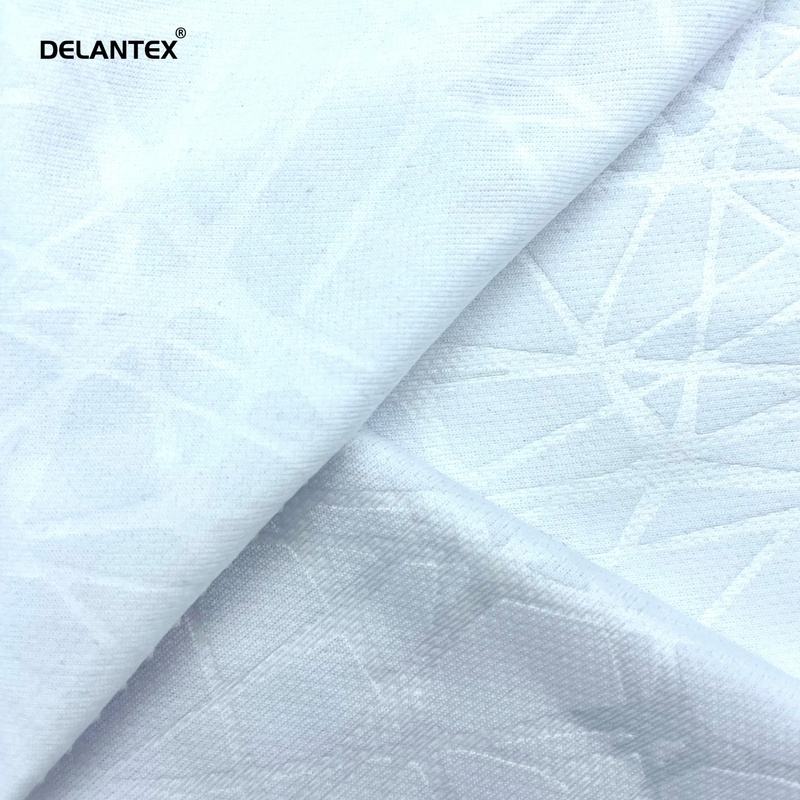 Delantex Wholesale Embossed Dot Mesh Fabric Dry Fit Sport Shirt Fabric Supplier Free Sample