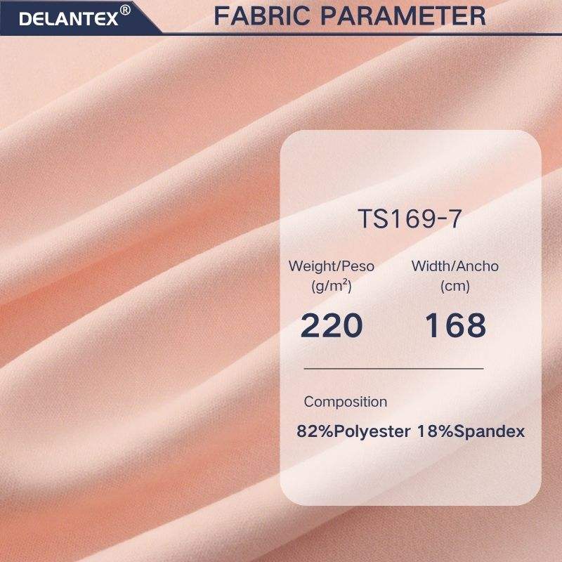 Delantex Free Sample Fabric Breathable Sportswear Top Knitting Fabric Double Knit Fabric for Yoga