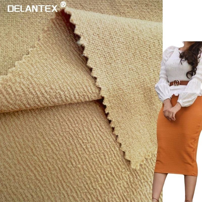 Delantex High Quality Elastic Breathable liverpool Bullet Jersey Knit Fabric for Fashion Dress Free Sample
