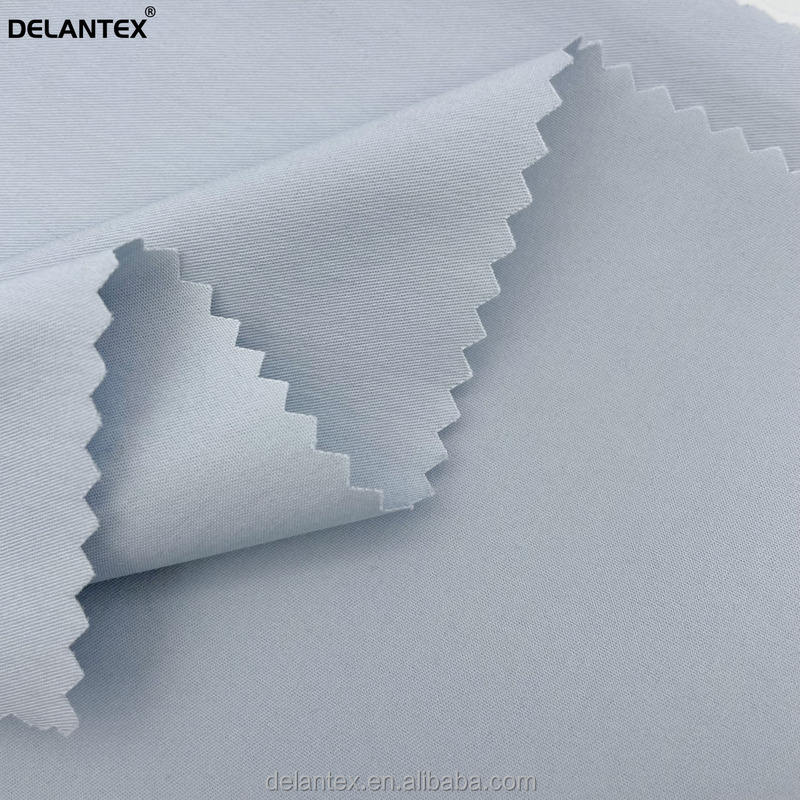 Delantex Cotton and Nylon Stretch Twill Fabric for Corporate Uniform Suiting Fabric