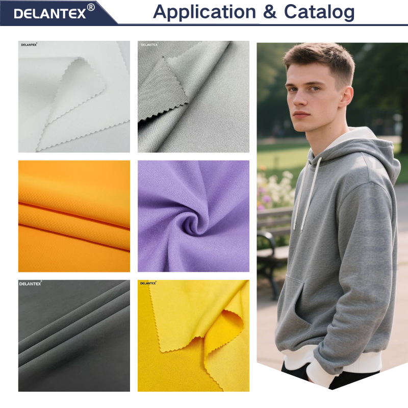 Delantex Customizable Color scuba Fabric, High-quality Elastic and Knitted Fabric 160cm 220gsm Door Width and Weight