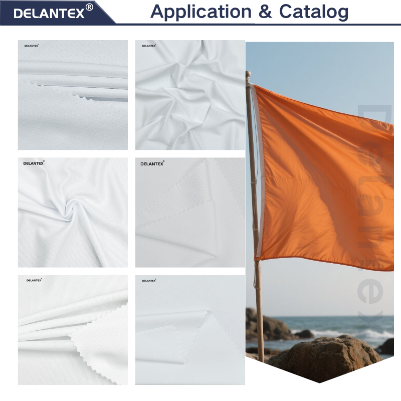 Delantex Flag and Banner Mesh Fabric Wholesale Customizable Specificattion 100% Polyester Sublimation Fabric
