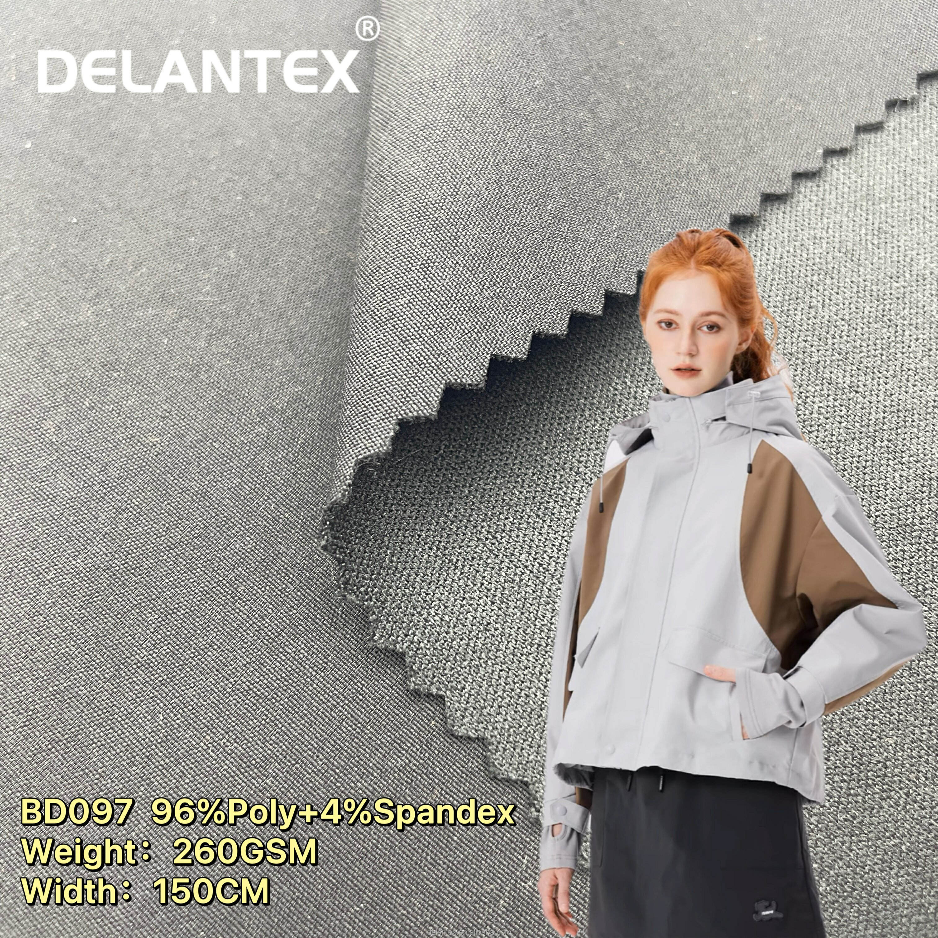 Delantex Interlock 4 Way Strtechable WaterProof Softshell Fabric 5000 mm for Jackets Free Sample