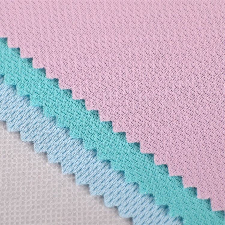 Delantex 100% Polyester Professional Bird Eye Mesh Fabric Cheap Outdoor Jersey for Girls' Garments
