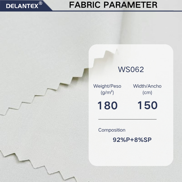 Delantex Polyester Spandex High Quality Wholesale China Workwear Fabric 150cm 180gsm Dry Fit Breathable Fabric