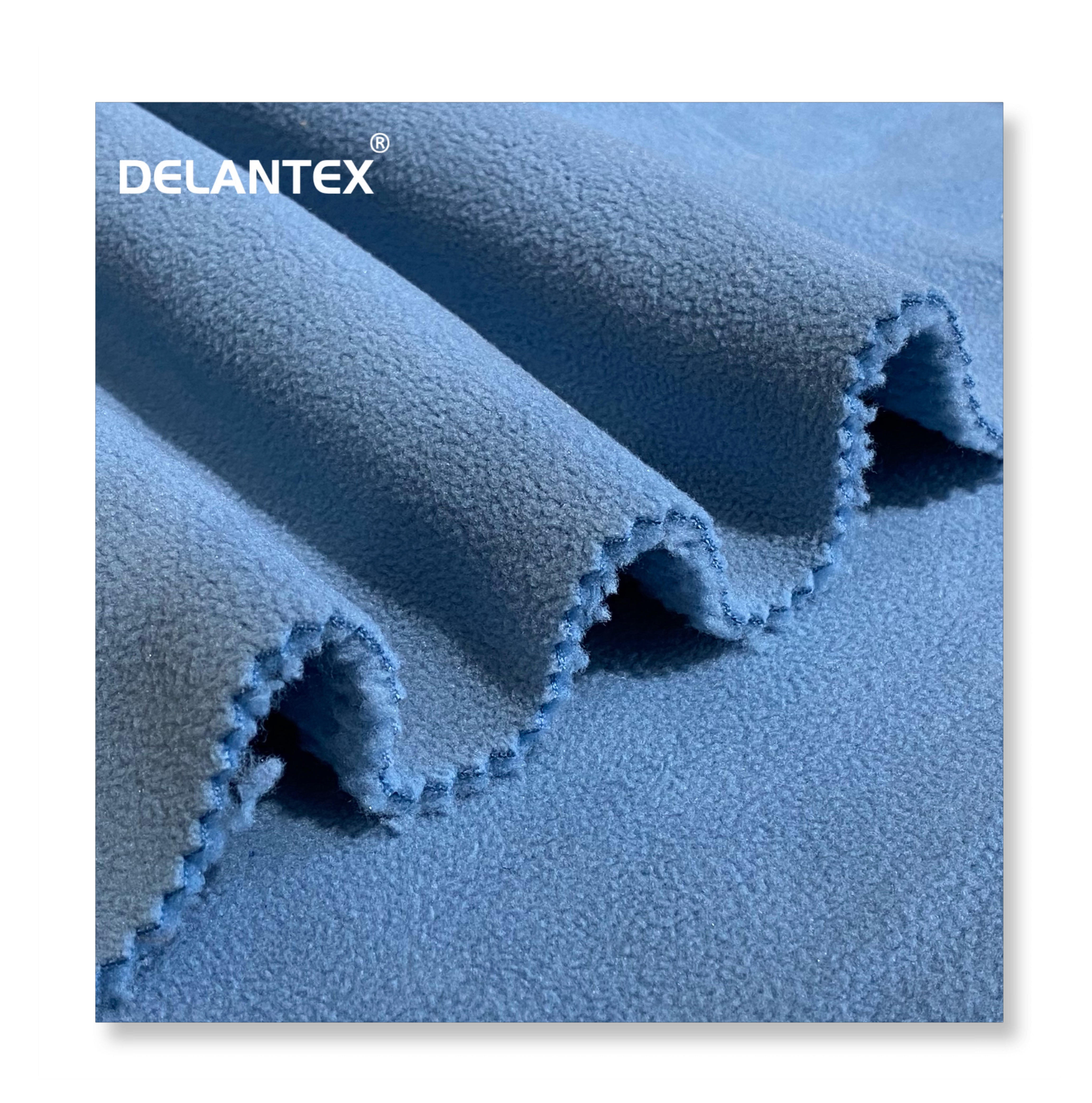 Delantex Customization Hot Sell Polyester Sherpa Fleece Fabric Bonded with Polar Fleece for Winter Coat and Blanket Free Sample