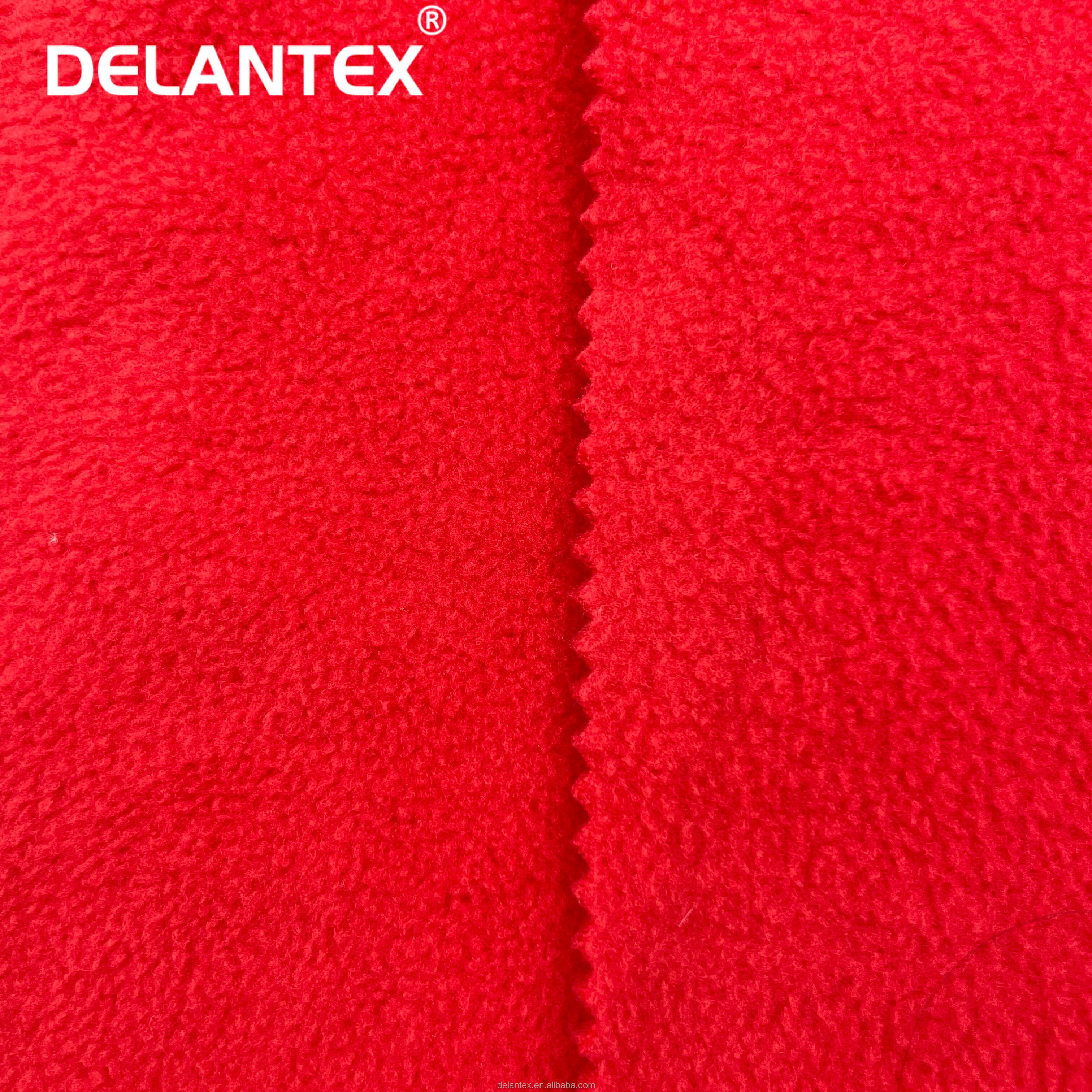 Delantex 150D/144f Moisture Wicking Anti Pill Polar Fleece Fabric Super Soft for Garment Free Sample