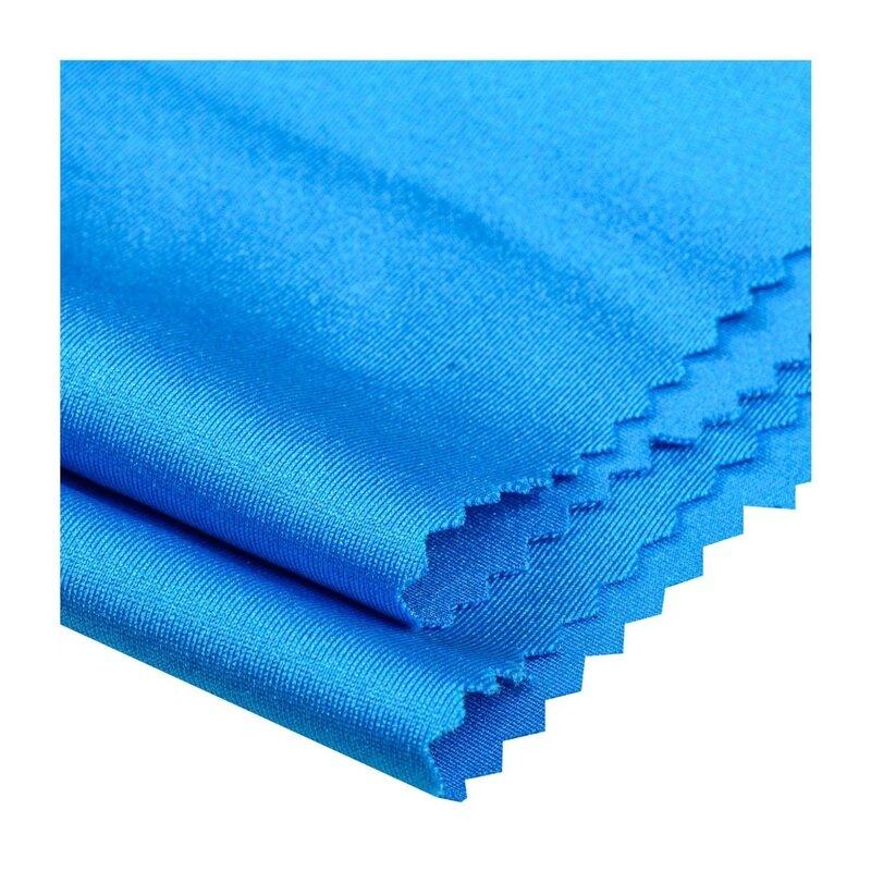 Crystal Satin Stretch Shiny Polyester Jersey Fabric for Swimsuit Dance Wear Free Sample