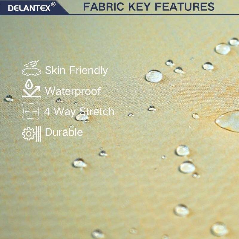 Delantex Soft Shell Fabric Waterproof Softshell Jacket Material 3 Layer Breathable Laminated Fleece Fabric Free Sample