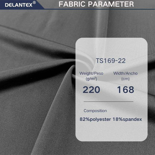 Delantex High-Elasticity Polyester Spandex Interlock 220gsm Compression Support Fabric for Shapewear Bodysuit Fast Delivery