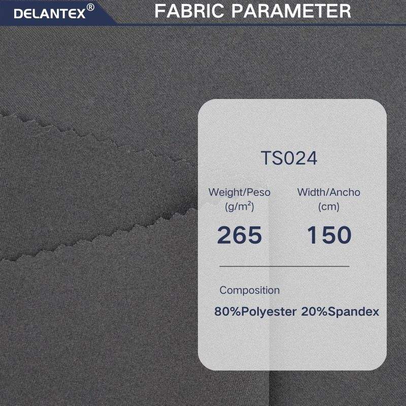 Delantex 265gsm Polyester Spandex Yoga Grm Activewear Sport Wear Lulu Fabric Quick-Dry Plain Style for Girls