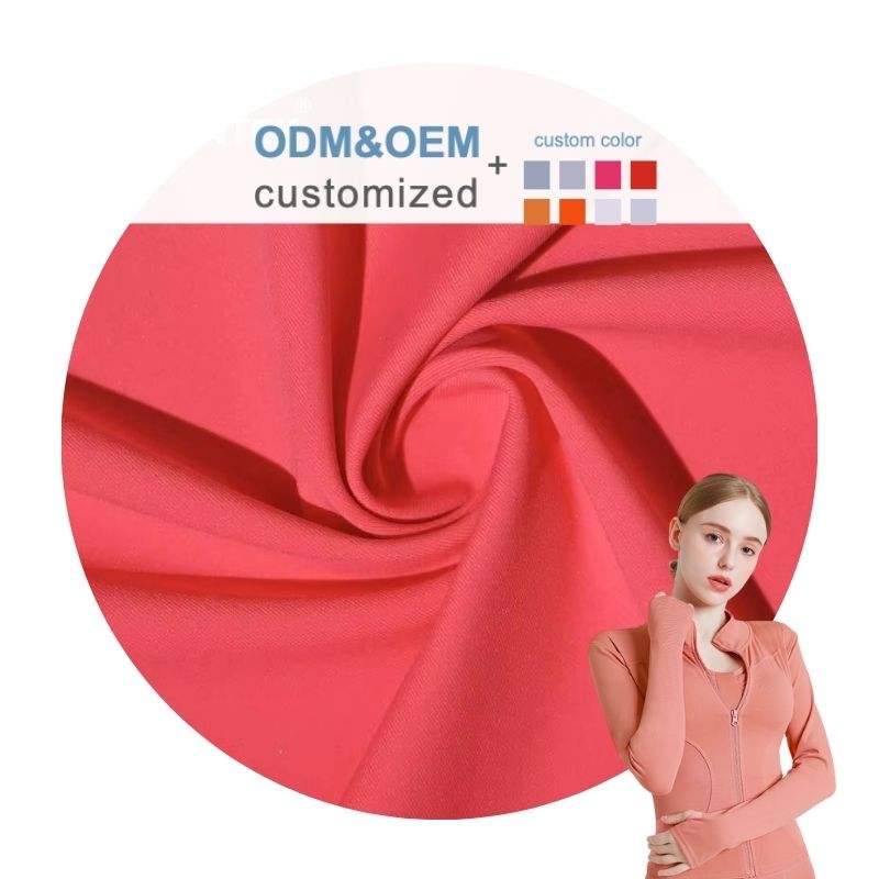 Delantex Lulu Nylon Spandex 4 Way Stretch Knitting Interlock Fabric for Sportswear Water Resistant Plain Style-for Leggings