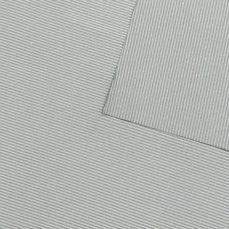 Delantex 155cm 230gsm black nylon spandex rib stripper fabric for yoga and sportswear