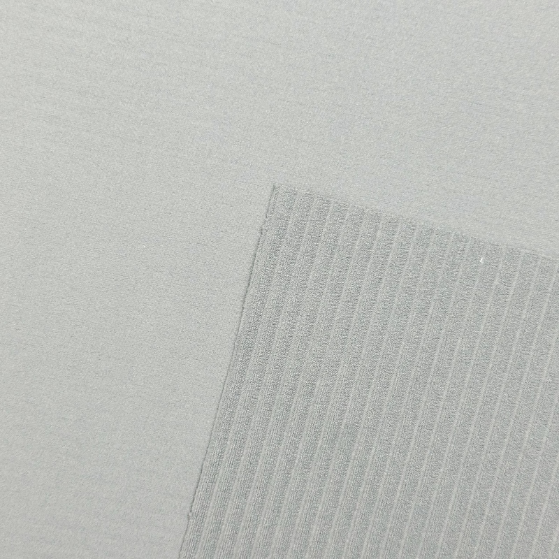 Delantex rib knit nylon spandex fabric for Women's yoga clothing 130cm 220gsm