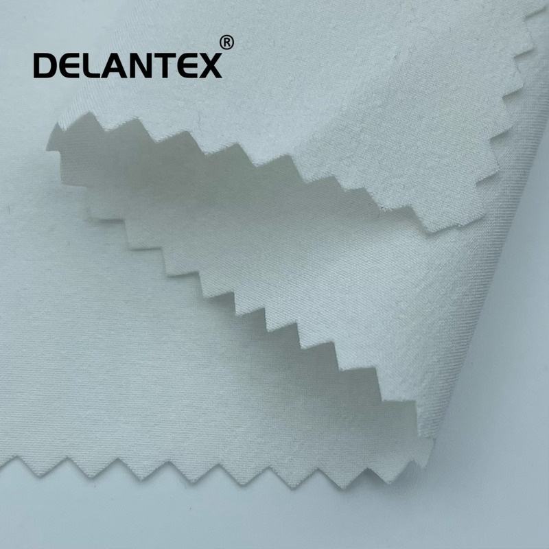 Delantex 96% Polyester 4%Spandex White Bleached Pfd 4 Way Stretch Fabric for Sublimation