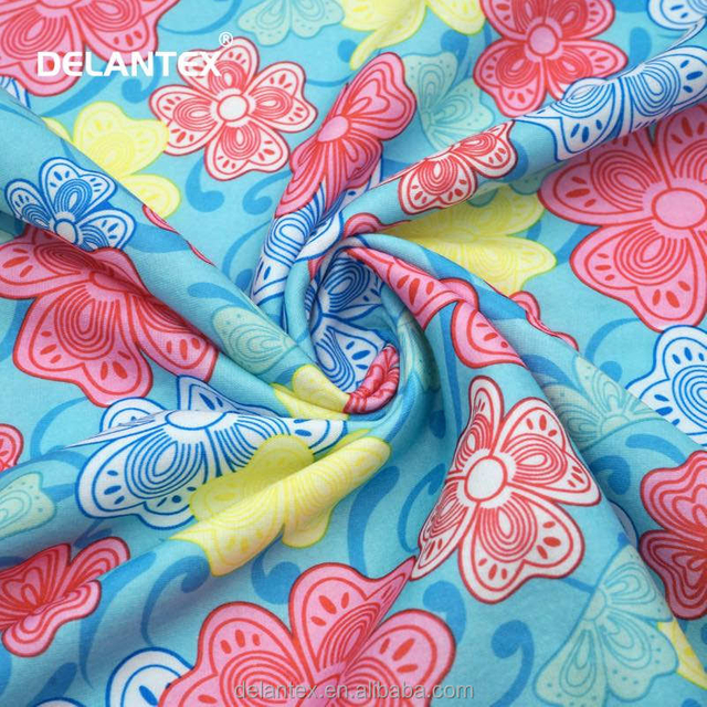 Delantex Custom Super Soft Raw Material Cute Graphics 100% Polyester Double Sided Polar Hoodie Fleece Fabric for Shirts Cloth