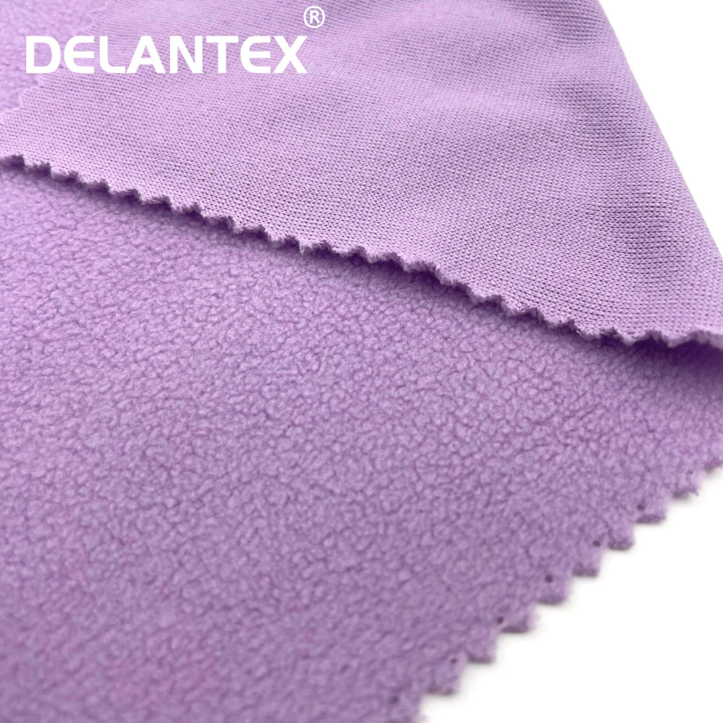 Anti-Pilling 100% Polyester DTY Micro Polar Fleece Fabric Tela for Clothing