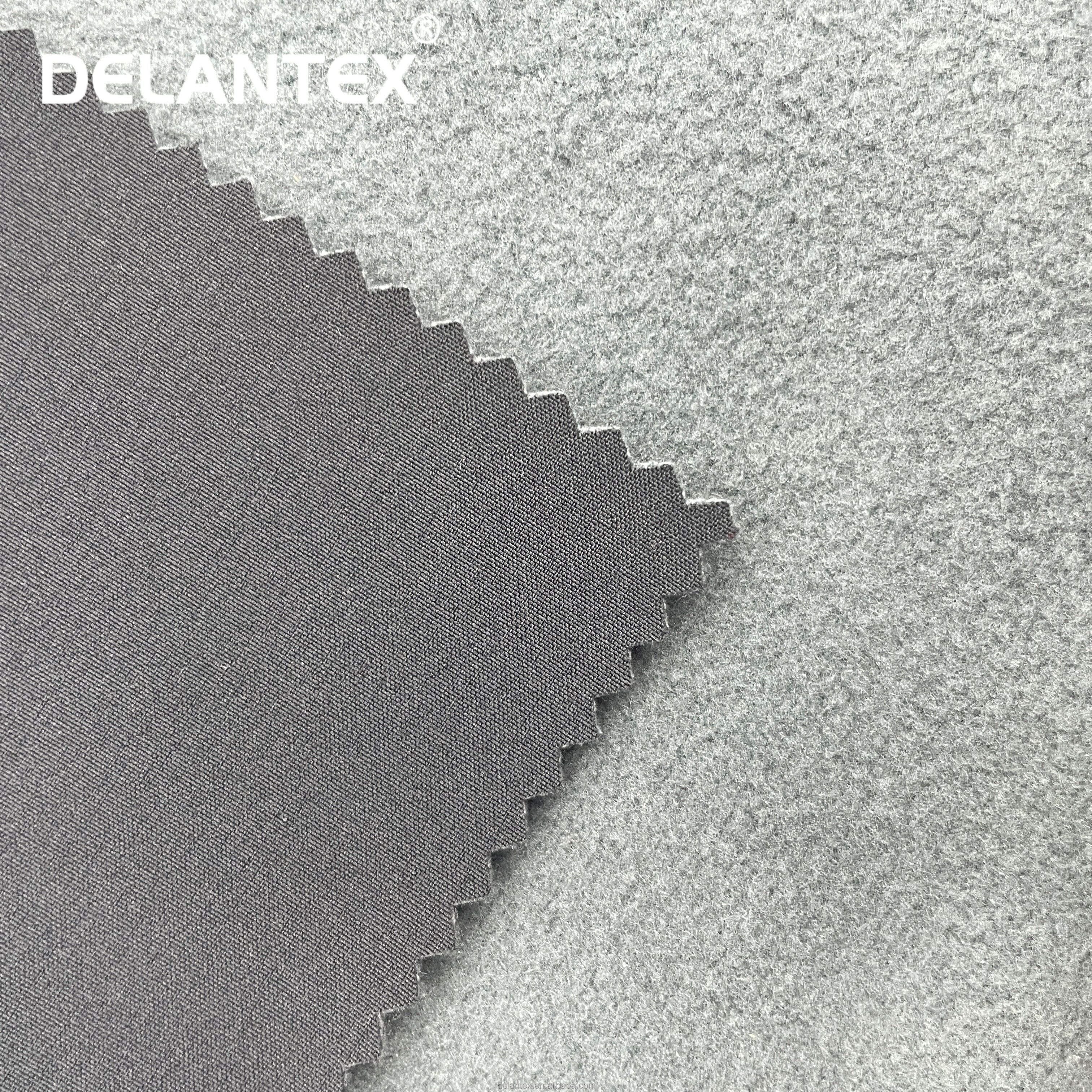 Delantex Hot Quality 320GSM 146CM 4 Way Stretch Softshell Fleece Fabric for Uniform