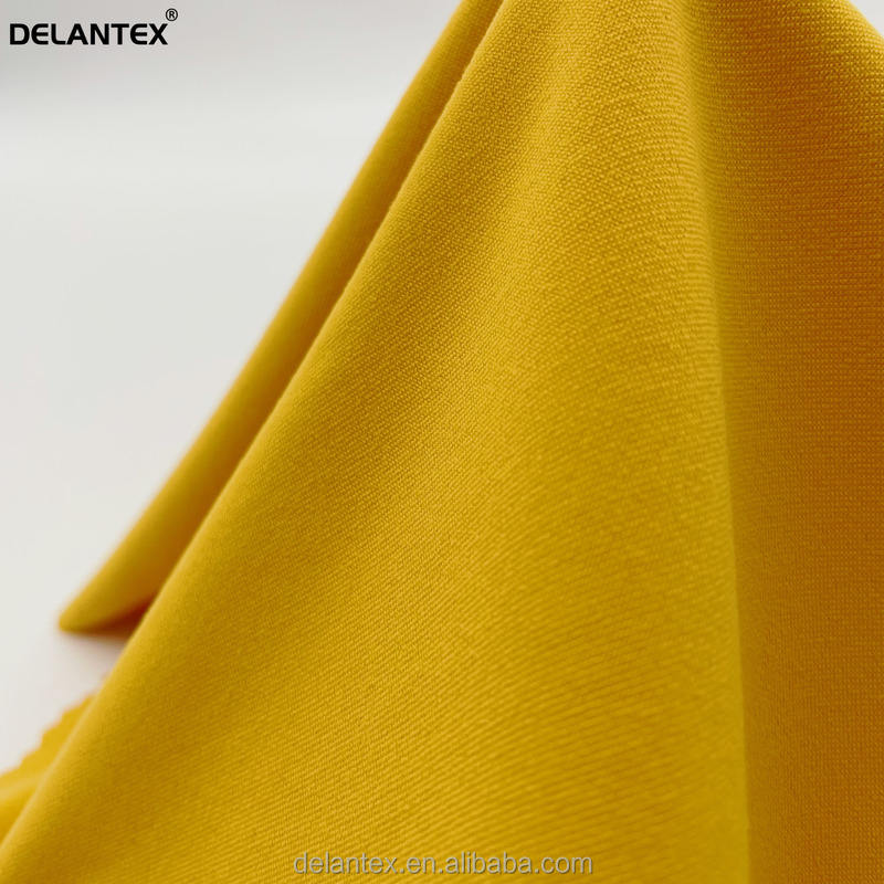 Delantex Hot Sale Soft Nylon Spandex Imitation Cotton Like 4 Way Elastic Fabric for T-shirt