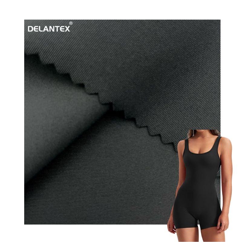 Delantex 86 Nylon 14 Spandex Yoga Fabric Sports Wear Skin Friendly Knitted Jersey Fabric