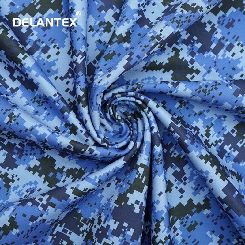 Delantex Camouflage Softshell Fabric Digital Printed Customized Pattern Soft Shell Fabric for Jacket Water Repellent