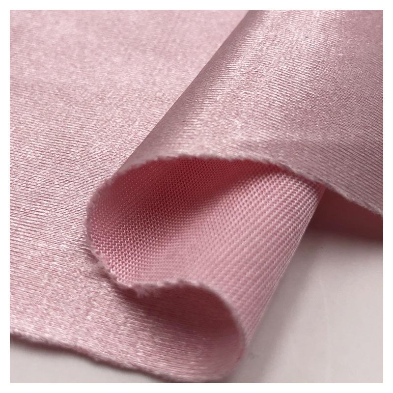 Delantex Polyester Stretch Warp Knit Tricot Crystal Satin 240GSM Fabric Jersey