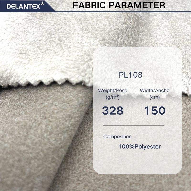 Delantex 100% Polyester Fabric Polar Fleece Coffee 328GSM 150cm