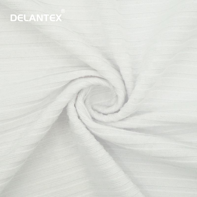 Delantex Dry Fit Brushed DTY 2 Sides Brush RIB Fabric 96%T 4%Sp 190GSM 160cm