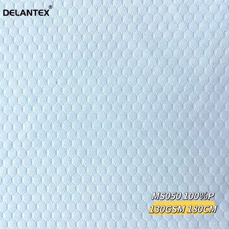Delantex Polyester Sports Athletic Pique Mesh Stretch Knit Football Grid Fabric for Sportswear