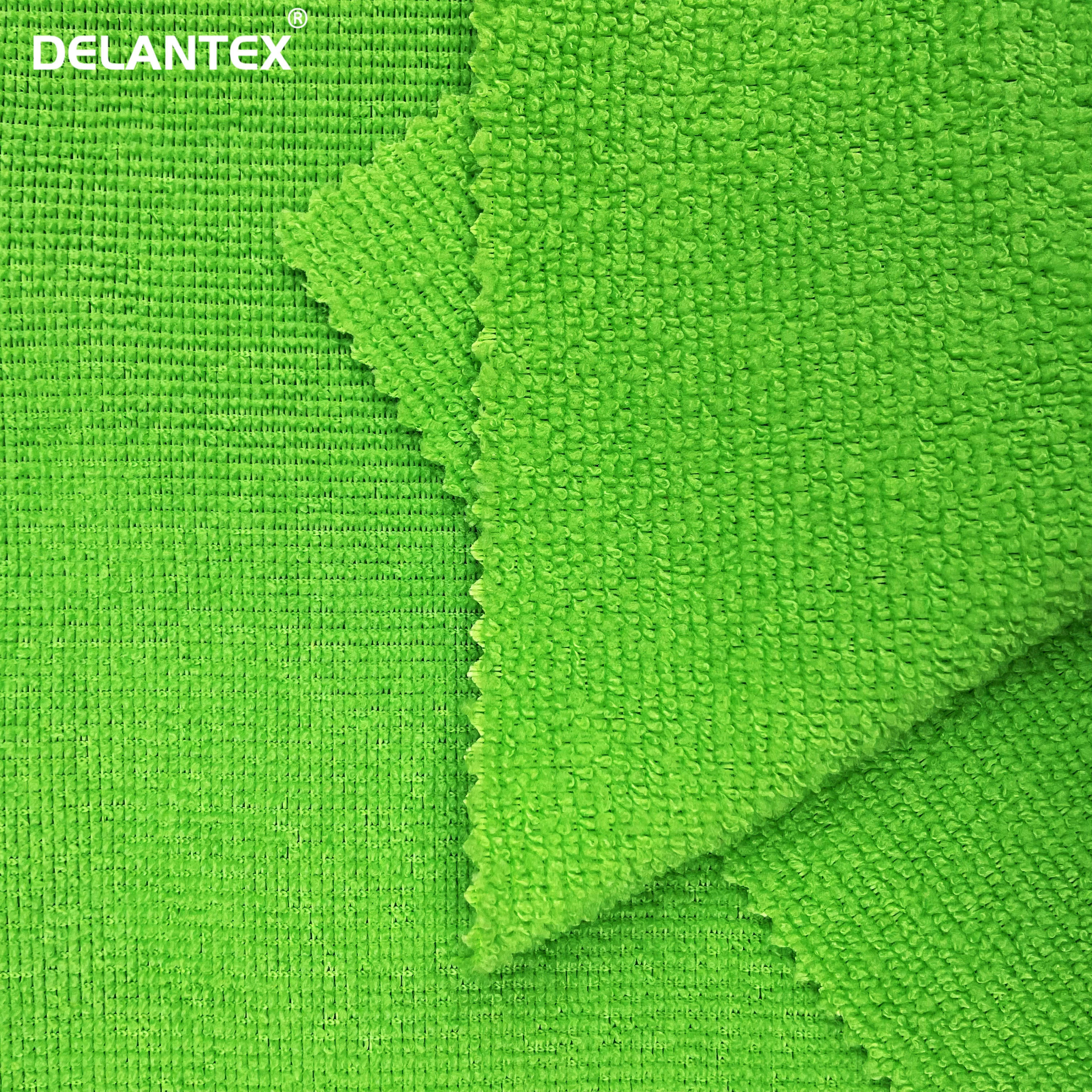 Delantex Wholesale Customized 100%polyester Terry Towelling Fabric Sweater Soft Terry Towel Fabric for Towel