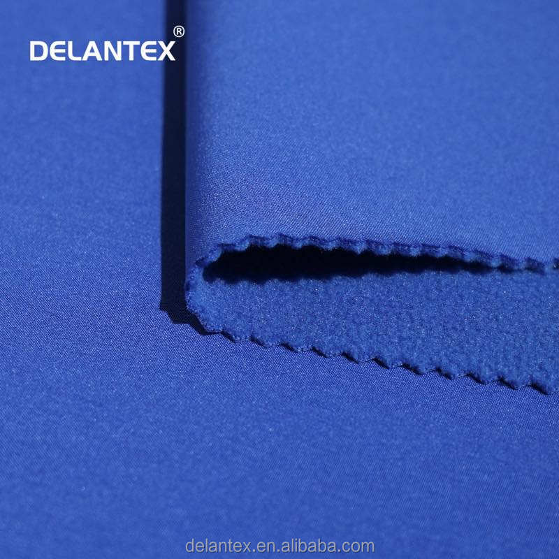 Delantex Top Sale 100% Polyester Softshell Fleece Fabric Sport Fabric Tela Softshell for Prendas Garments